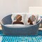 Unique African Portraits 2 PC Outdoor Printed Pillow Set Design by Carol Robinson, 18 x 7 x 18